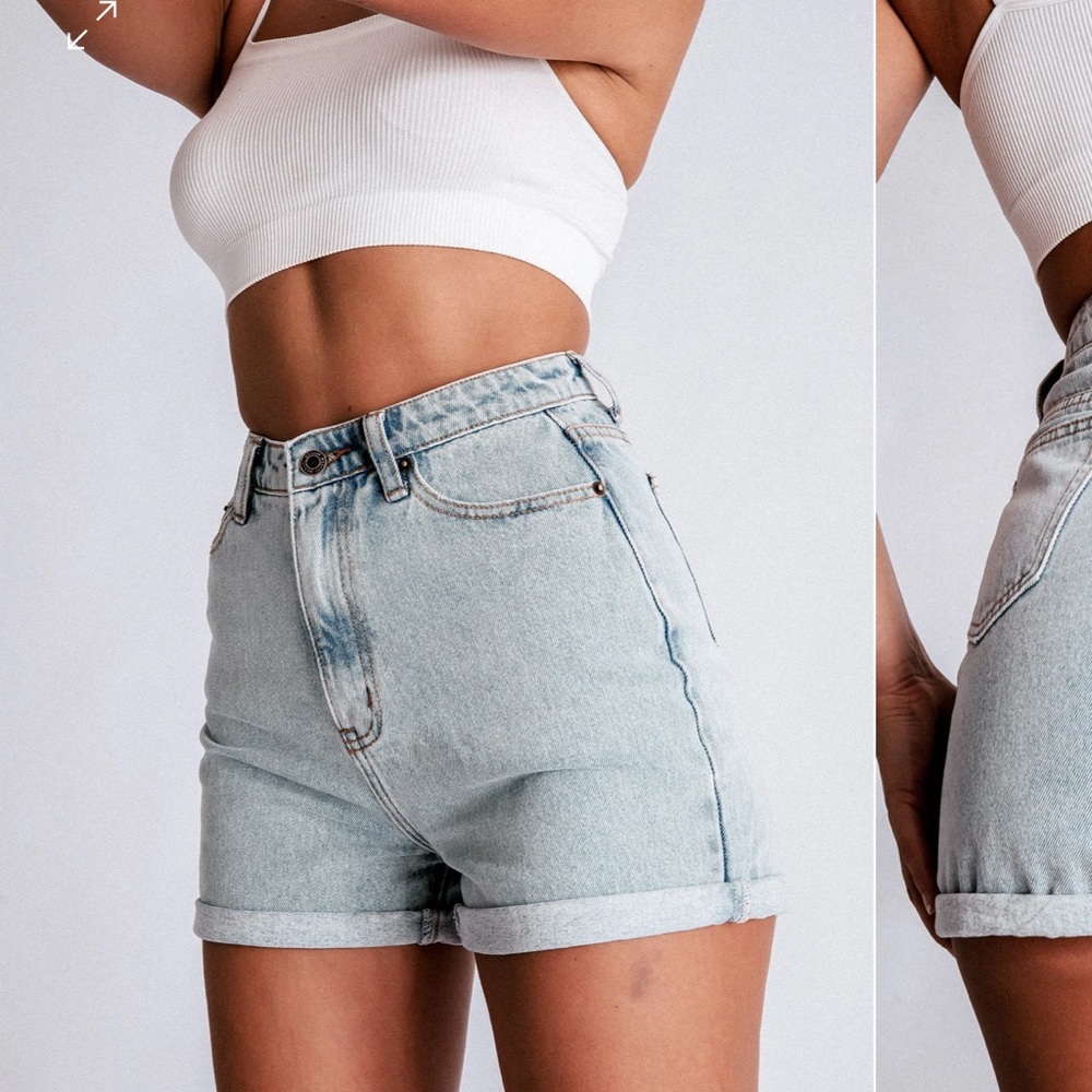 MESHKI denim shorts